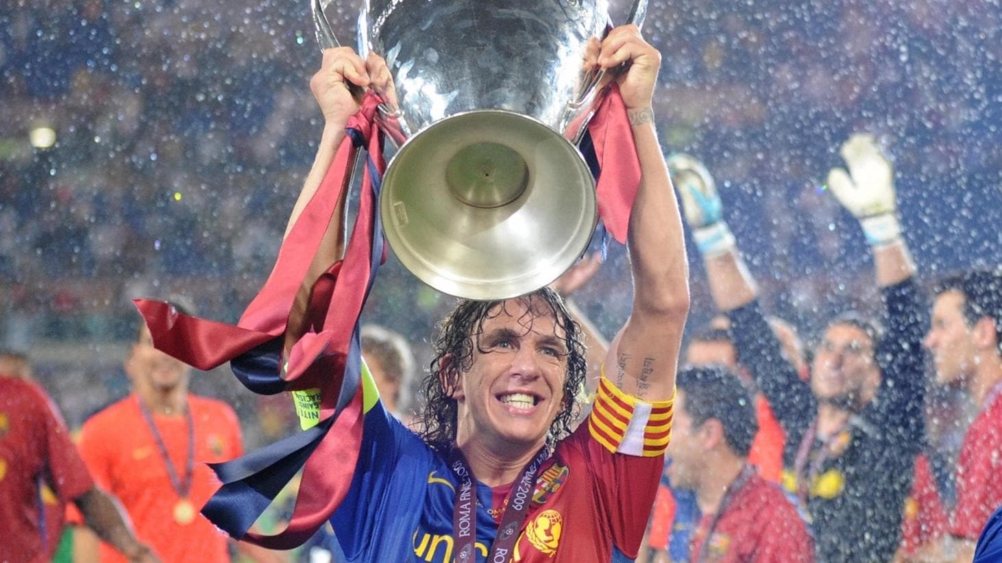 Puyol celebrando